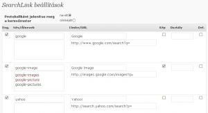 Searchlink 0.5 admin